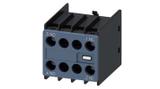 Siemens Sirius Innovation Auxiliary Switch Block - 2NC + 2NO, 4 Contact, Snap-On, 10 A